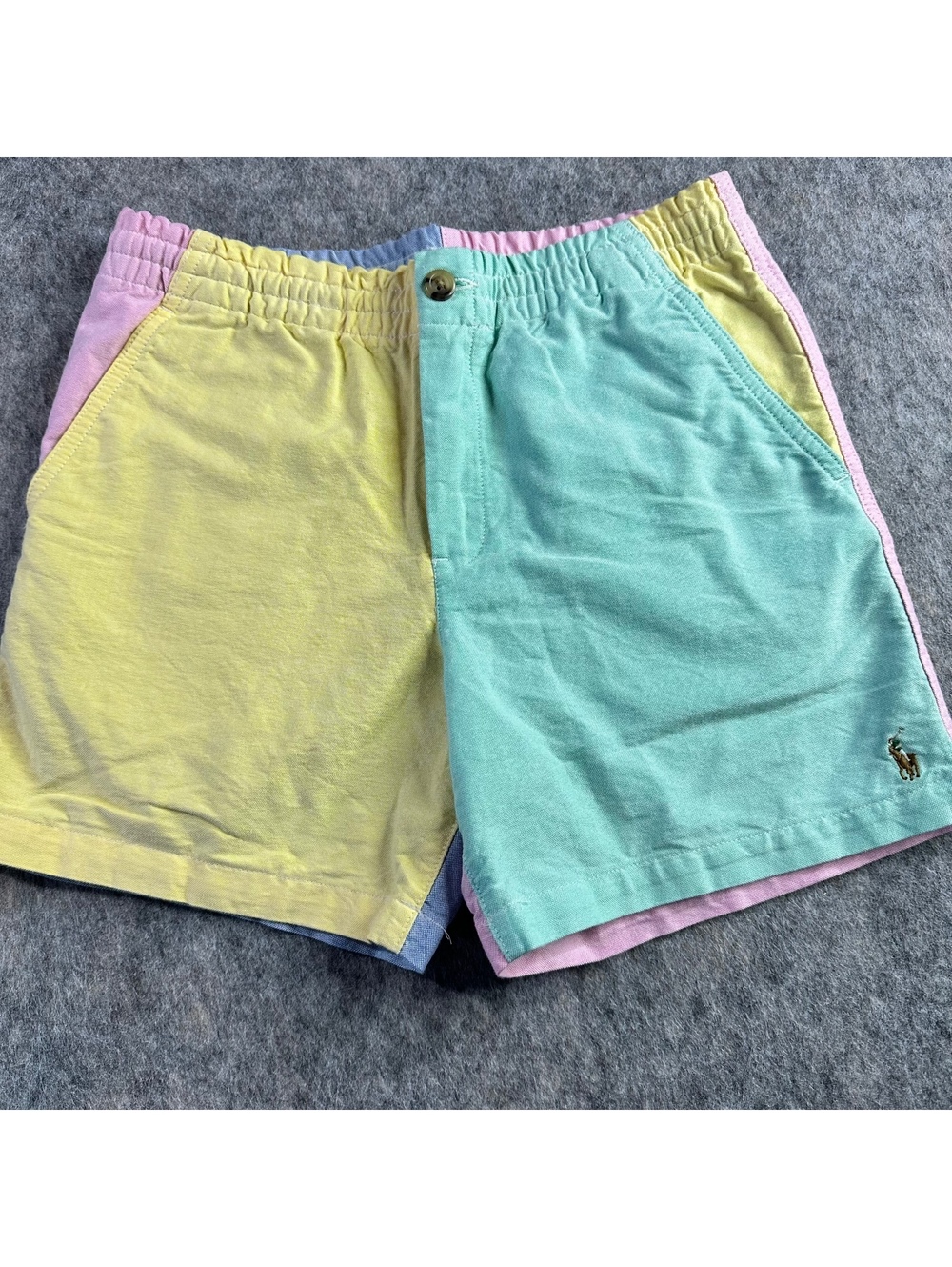 Polo Ralph Lauren Boys Pastel Colorblock Shorts Preppy Beachy 14